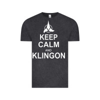 Vintage Black keep calm and klingon Vintage Tee - linhVisuals
