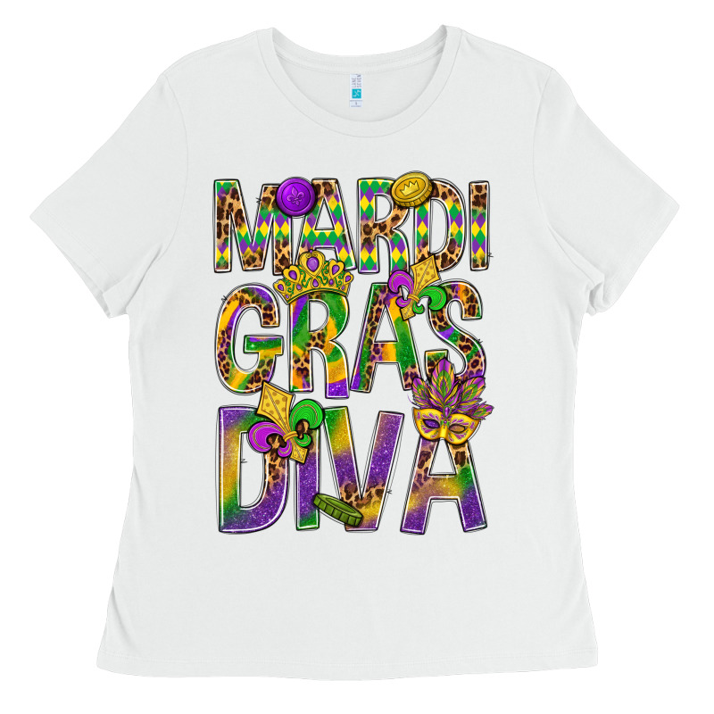 Mardi Gras Diva Ladies Tee by BundleAndBundleShop | Teevron