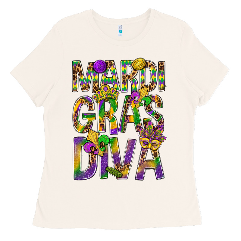 Mardi Gras Diva Ladies Tee by BundleAndBundleShop | Teevron
