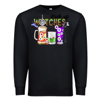 Black Drink Up Witches Premium Sweatshirt - CowhideDigitalArt