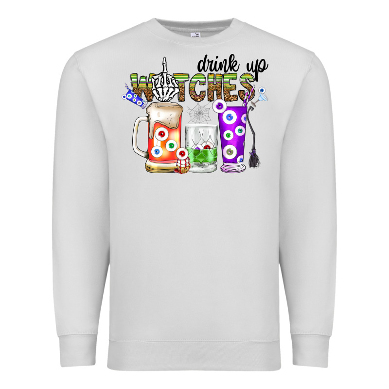 Drink Up Witches Premium Sweatshirt by CowhideDigitalArt | Teevron