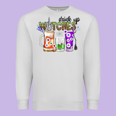Drink Up Witches Premium Sweatshirt Designed By Cowhidedigitalart