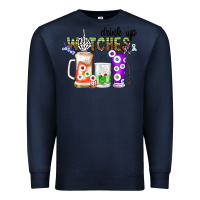 Navy Drink Up Witches Premium Sweatshirt - CowhideDigitalArt