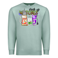 Seafoam Drink Up Witches Premium Sweatshirt - CowhideDigitalArt