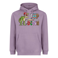 Lavender 3 up 3 down rex Heavyweight Hoodie - CowhideDigitalArt