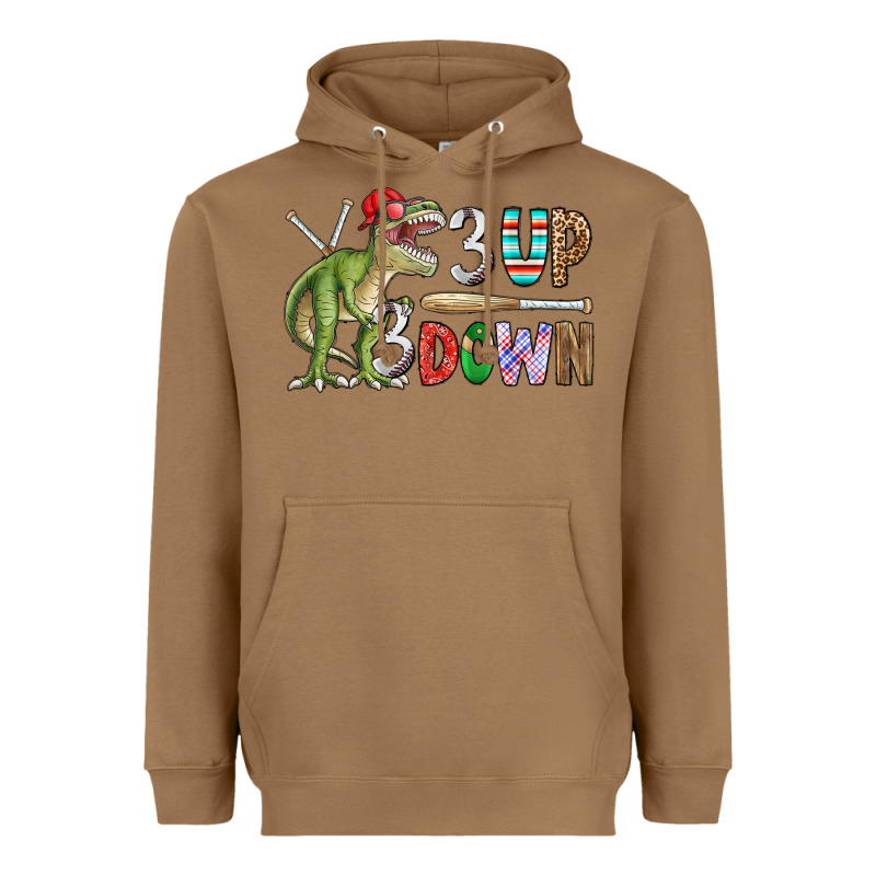3 Up 3 Down Rex Heavyweight Hoodie by CowhideDigitalArt | Teevron
