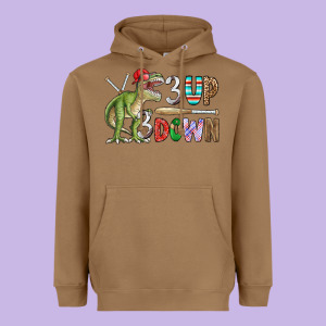 3 Up 3 Down Rex Heavyweight Hoodie Designed By Cowhidedigitalart
