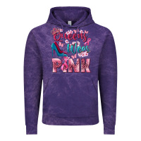 Cloud Purple Queens wear pink Breast Cancer Vintage Hoodie - NancyCooperArtShop