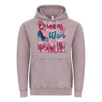 Vintage Zinc Queens wear pink Breast Cancer Vintage Hoodie - NancyCooperArtShop