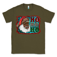 Army Green african american santa ho ho ho Classic Tee - RanaPortraitStore