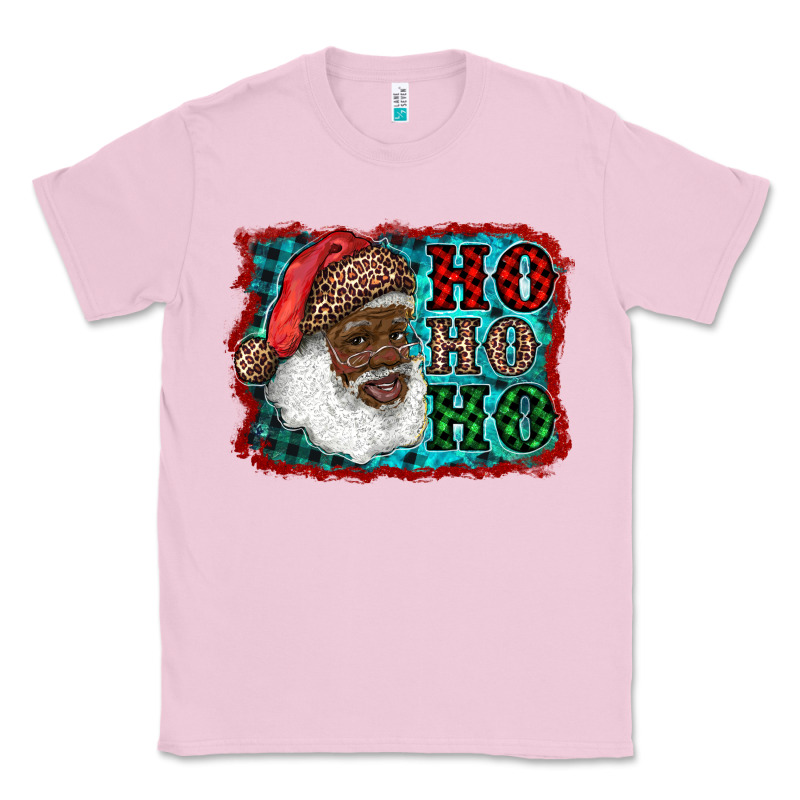 African American Santa Ho Ho Ho Classic Tee by RanaPortraitStore | Teevron