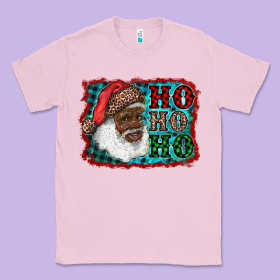 African American Santa Ho Ho Ho Classic Tee Designed By Ranaportraitstore