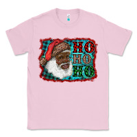 Bubblegum Pink african american santa ho ho ho Classic Tee - RanaPortraitStore