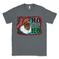 Charcoal Heather african american santa ho ho ho Classic Tee - RanaPortraitStore