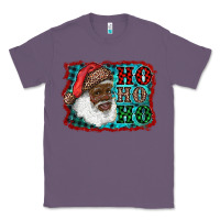 Lavender african american santa ho ho ho Classic Tee - RanaPortraitStore