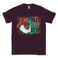 Plum african american santa ho ho ho Classic Tee - RanaPortraitStore