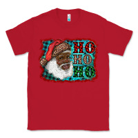 Red african american santa ho ho ho Classic Tee - RanaPortraitStore