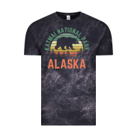 Katmai National Park Alaska Bear Hiking Travel Nature Retro Pullover H Vintage Tee | Teevron