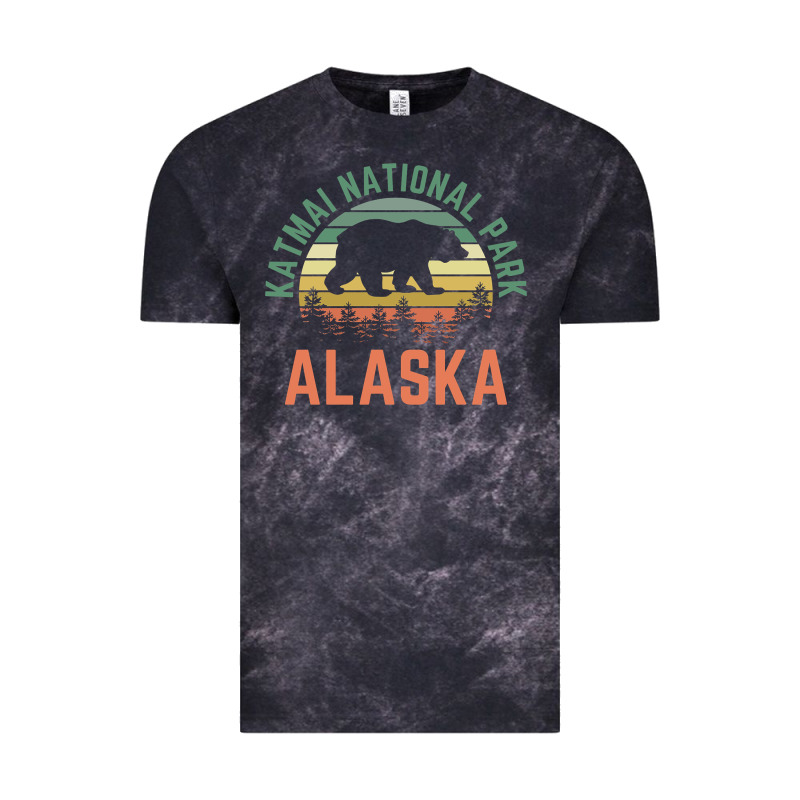 Katmai National Park Alaska Bear Hiking Travel Nature Retro Pullover H Vintage Tee by linhVisuals | Teevron