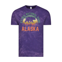 Cloud Purple katmai national park alaska bear hiking travel nature retro pullover h Vintage Tee - linhVisuals