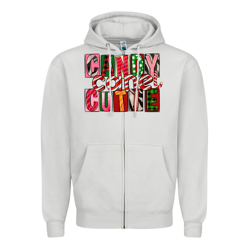 Candy Cane Cutie Zipper Hoodie by FaDigitalArtStudio | Teevron