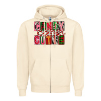 Sandshell Candy Cane Cutie Zipper Hoodie - FaDigitalArtStudio