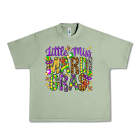 Oil Green Little miss Mardi Gras Urban Heavy Tee - NancyCooperArtShop