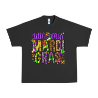 Pigment Black Little miss Mardi Gras Urban Heavy Tee - NancyCooperArtShop