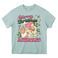 Arona merry christmas assholes Heavy Core Tee - MaliasSmallBusiness