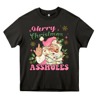 Asphalt merry christmas assholes Heavy Core Tee - MaliasSmallBusiness
