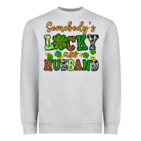 St. Patrick's Somebody's Lucky As Husband Heavyweight Sweatshirt | Teevron