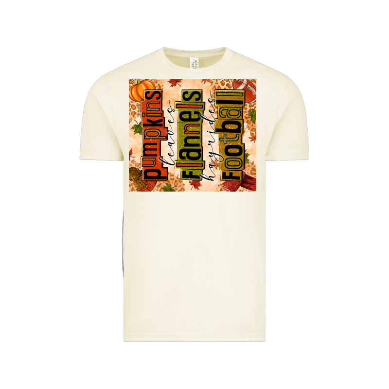 Pumpkins Leaves Flannels Hayrides Football Vintage Tee by texasbilliewilder | Teevron