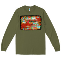 Army Green christmas serape sunflower background Long Sleeve Tee - Jasminsmagicworld
