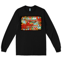 Black christmas serape sunflower background Long Sleeve Tee - Jasminsmagicworld