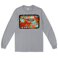 Heather Grey christmas serape sunflower background Long Sleeve Tee - Jasminsmagicworld