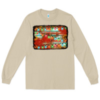Mushroom christmas serape sunflower background Long Sleeve Tee - Jasminsmagicworld