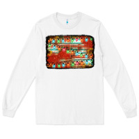 White christmas serape sunflower background Long Sleeve Tee - Jasminsmagicworld