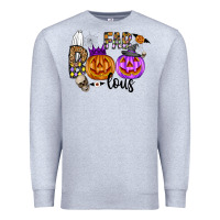 Heather Grey Fab Boo Lous Premium Sweatshirt - CowhideDigitalArt
