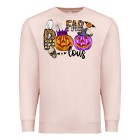 Pale Pink Fab Boo Lous Premium Sweatshirt - CowhideDigitalArt