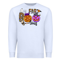 White Fab Boo Lous Premium Sweatshirt - CowhideDigitalArt