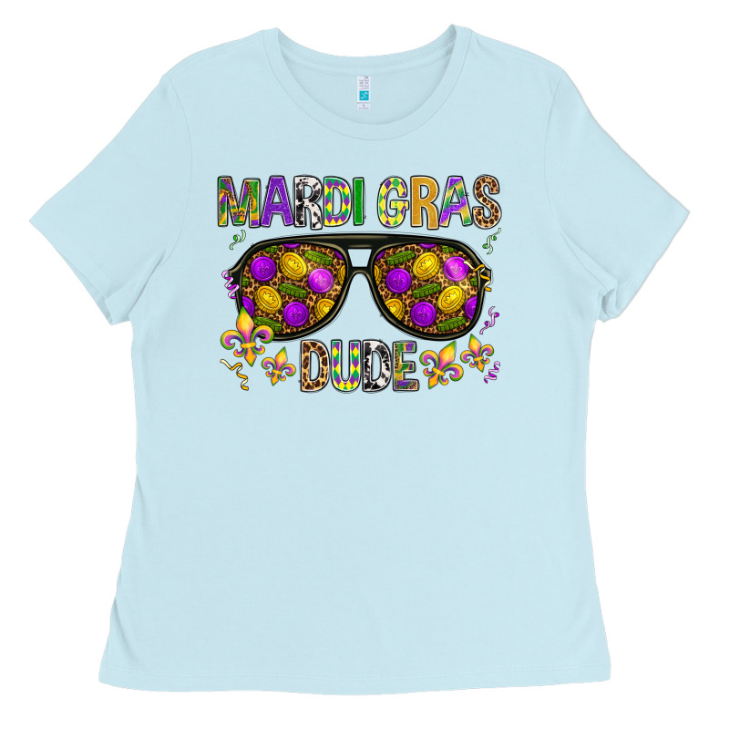 Mardi Gras Dude Ladies Tee by BundleAndBundleShop | Teevron