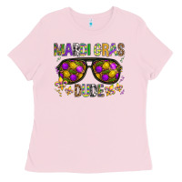 Bubblegum Pink Mardi gras dude Ladies Tee - BundleAndBundleShop