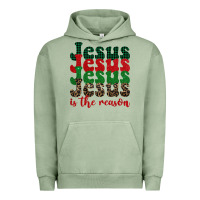 Pigment Oil Green jesus is the reason Urban Hoodie - BarkalooDesign