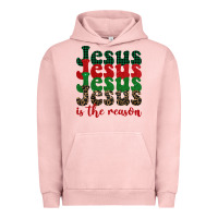 Pigment Salmon jesus is the reason Urban Hoodie - BarkalooDesign
