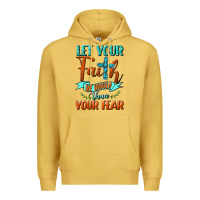 Antique Gold Let Your Faith Be Bigger Than Your Fear Premium Hoodie - BundleAndBundleShop