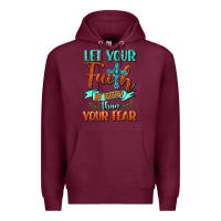 Burgundy Let Your Faith Be Bigger Than Your Fear Premium Hoodie - BundleAndBundleShop