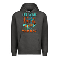 Charcoal Heather Let Your Faith Be Bigger Than Your Fear Premium Hoodie - BundleAndBundleShop