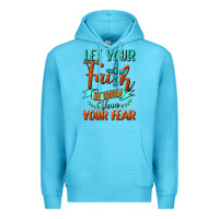Ocean Blue Let Your Faith Be Bigger Than Your Fear Premium Hoodie - BundleAndBundleShop