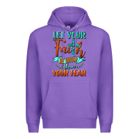 Purple Let Your Faith Be Bigger Than Your Fear Premium Hoodie - BundleAndBundleShop