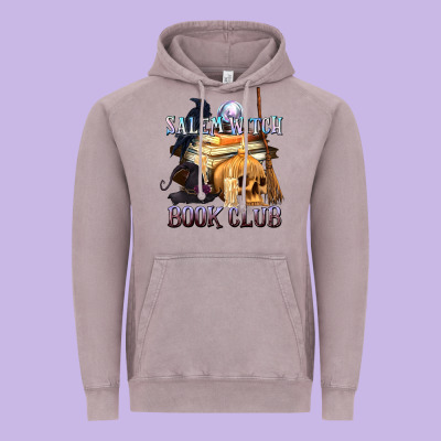 Salem Witch Book Club Vintage Hoodie Designed By Texasbilliewilder